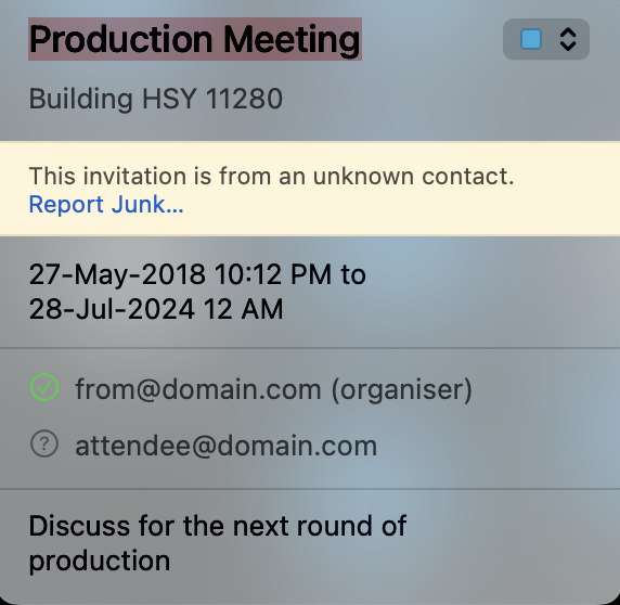 create an appointment in python