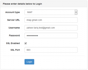Login - Email Processing in ASP.NET using Aspose.Email