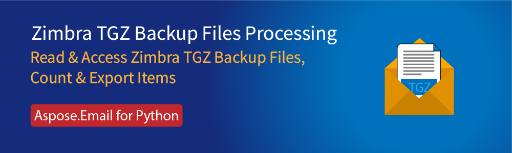 Read Zimbra TGZ Files in Python