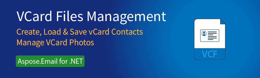 Gestionando Archivos vCard en C#