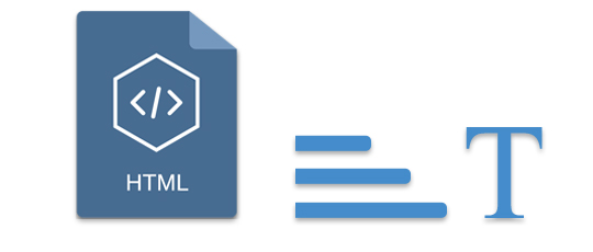 Convertir Extraer texto HTML