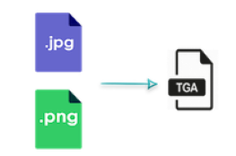 Convertir JPG PNG a Truevision TGA