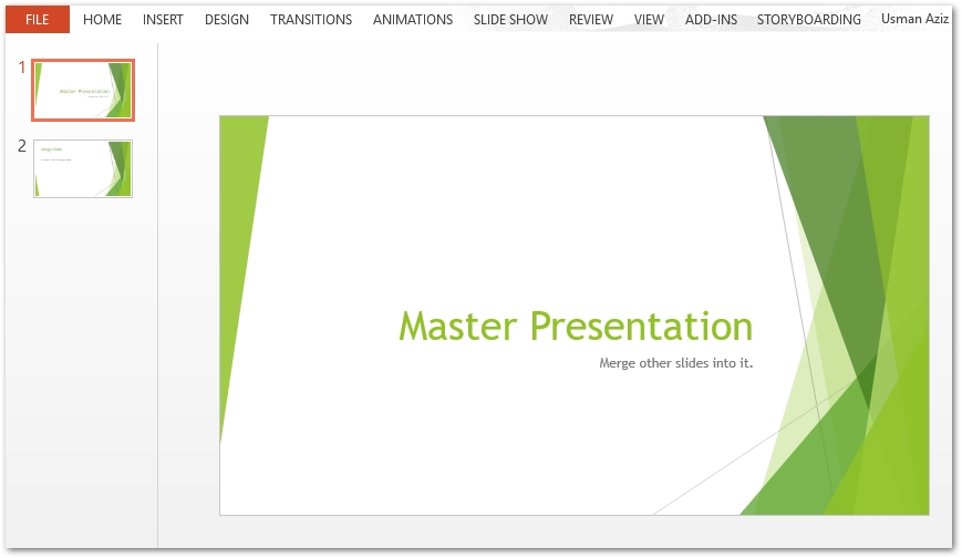 presentación de powerpoint de destino