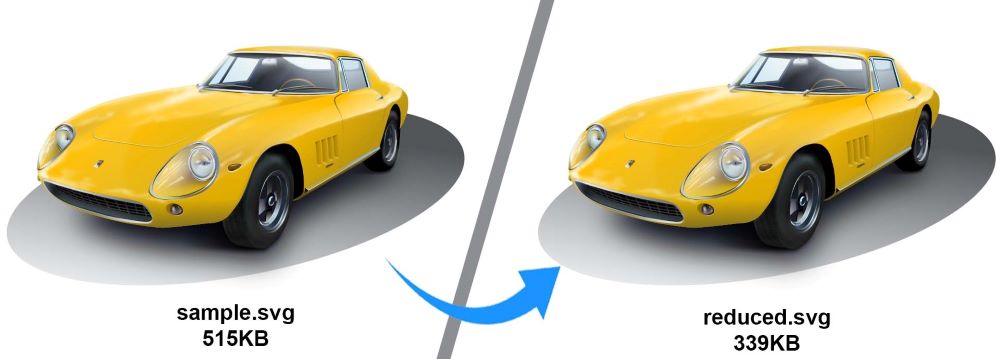 Reducir el tamaño del archivo SVG en C#