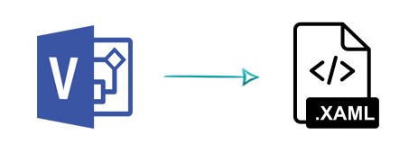 Visio VSD VSDX به XAML جاوا