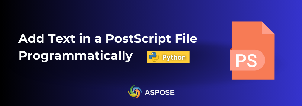 Insert Text in a PostScript File using Python