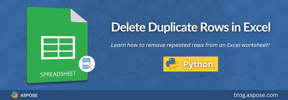 Supprimer les lignes dupliquées dans Excel en utilisant Python