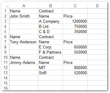 JSON vers Excel
