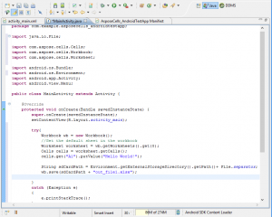 API Excel pour Android