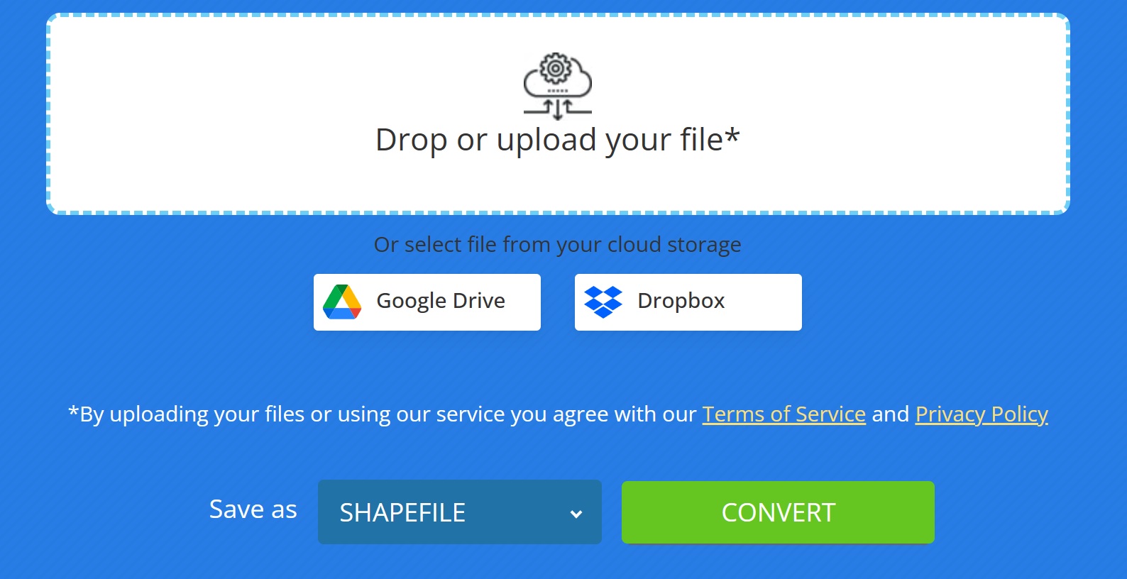 Convertisseur KML en SHP en ligne gratuit