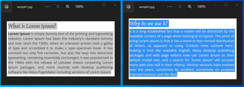 Obtenir la similarité du texte des images en C#