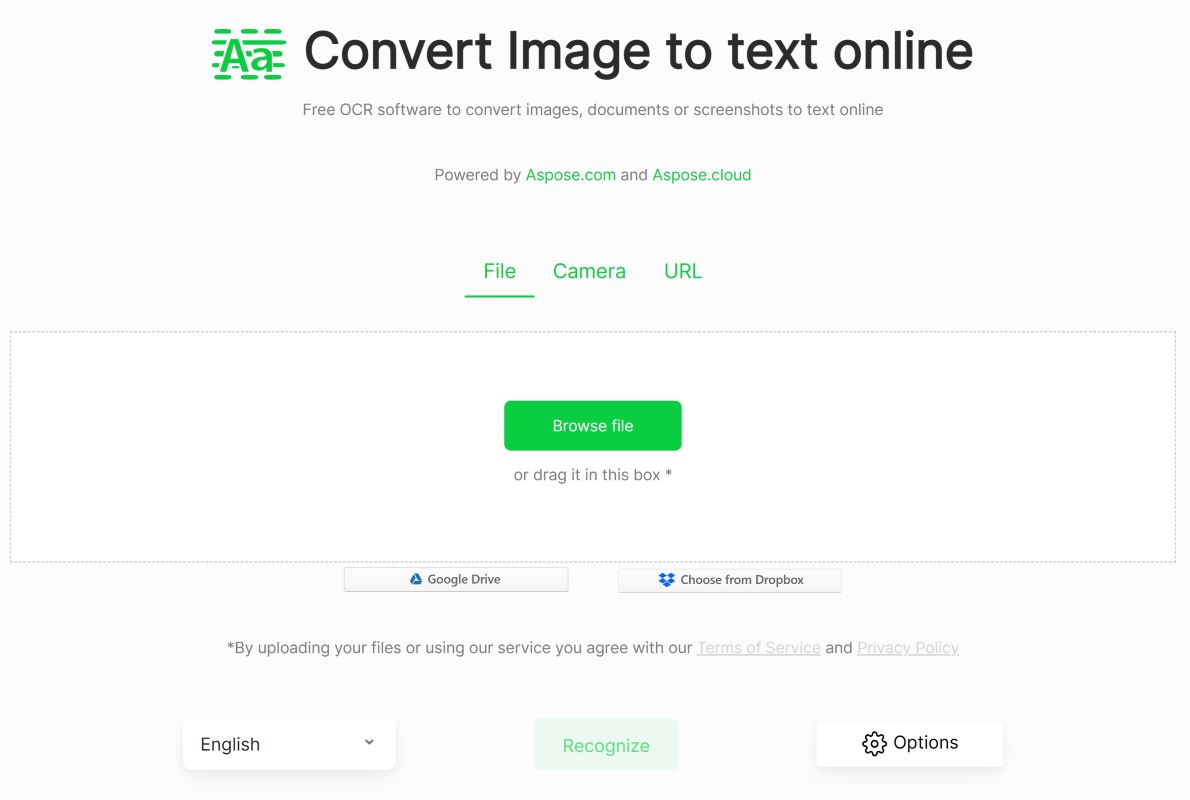 Convertisseur d'image en texte gratuit en ligne