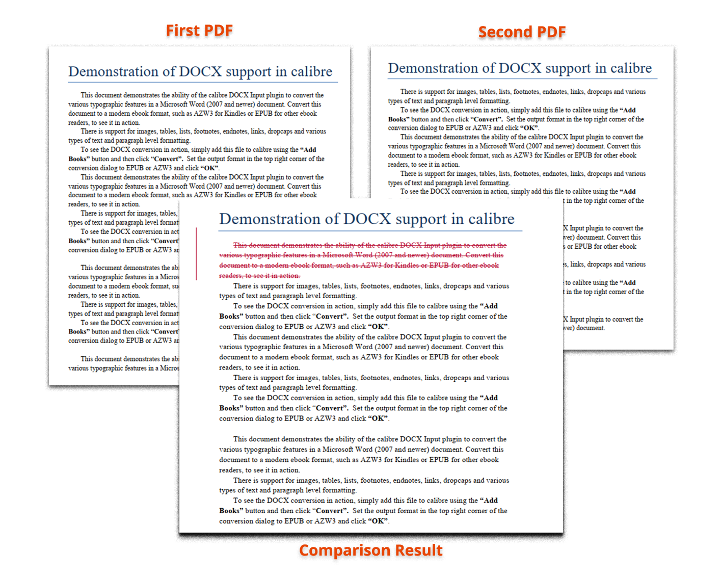 Comparaison des fichiers PDF en Python