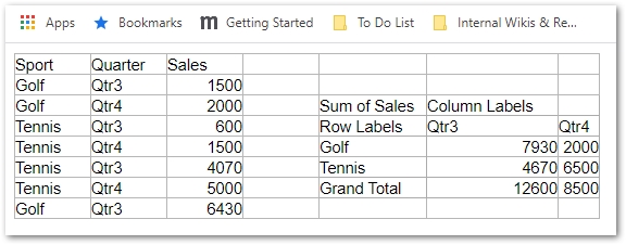 Excel ל-HTML GrdiLines