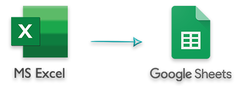 המר את Excel XLS או XLSX ל-Google Sheets ב-C# .NET