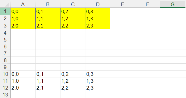 העתקת נתוני טווח בלבד ב-Excel באמצעות C#