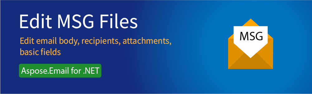 עריכת קבצי MSG ב-C#