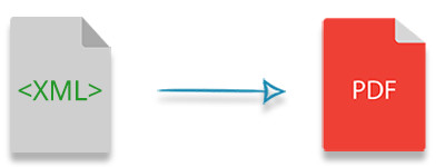 XML ל-PDF