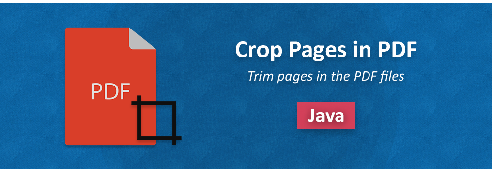 חתוך דפי PDF ב-Java
