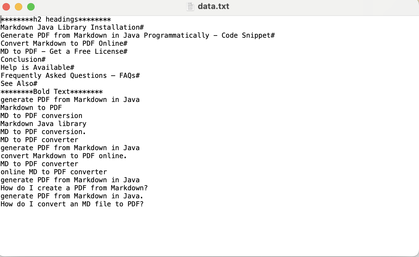 extract text from webpage