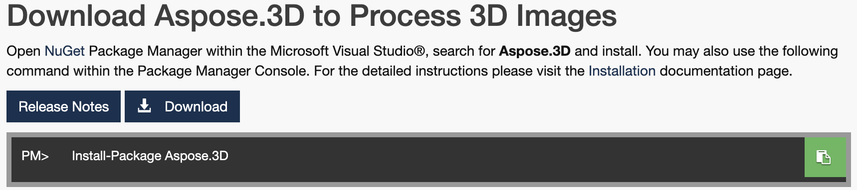 Instalasi Perpustakaan Grafis C# 3D