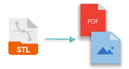 Gambar STL ke PDF PNG