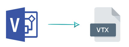 VSD VSDX ke VTX csharp