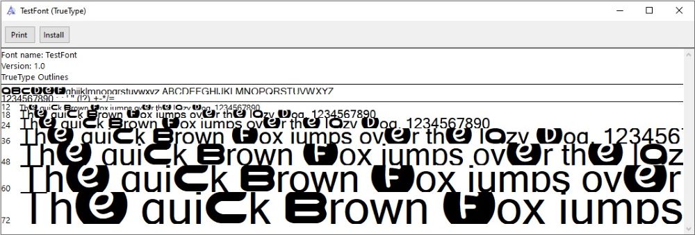 Font Hasil