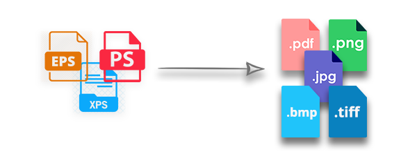 PostScript XPS ke PDF dan Gambar C++