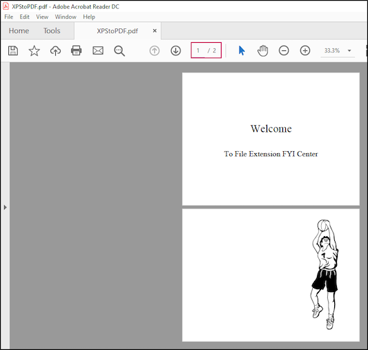 XPS ke PDF