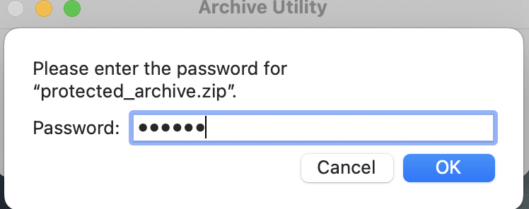 tambahkan kata sandi ke file zip