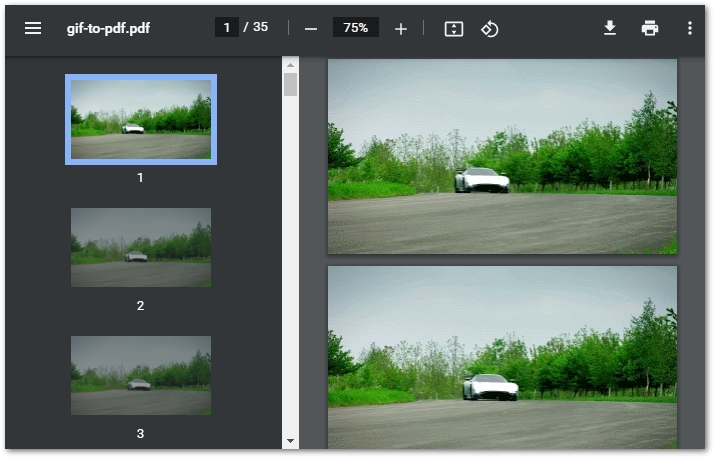 gif to pdf java