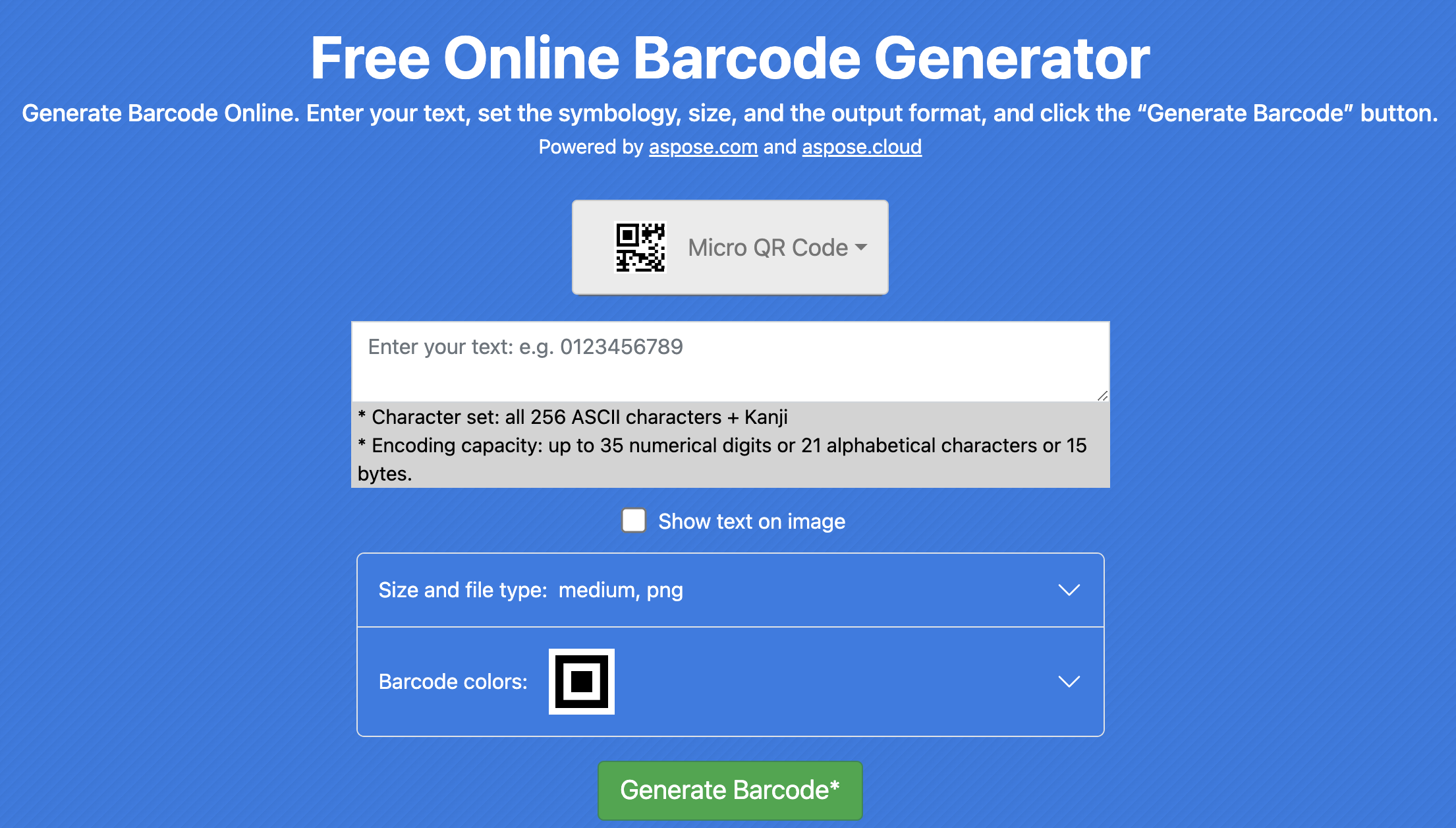 generatore micro qr code gratuito