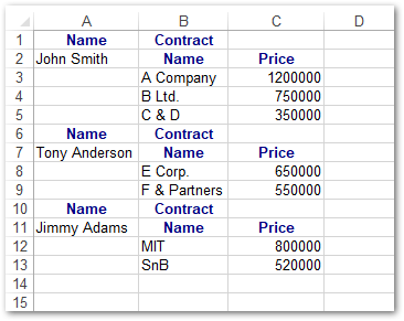JSON in Excel C#
