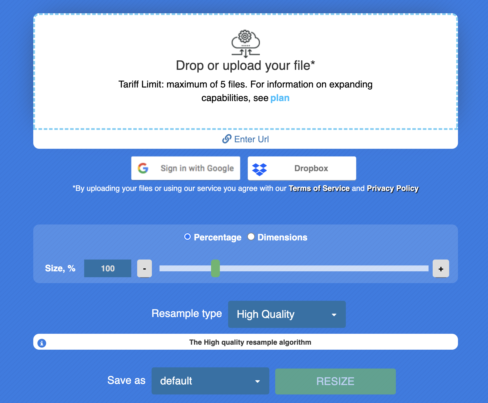 ridurre le dimensioni delle immagini SVG online