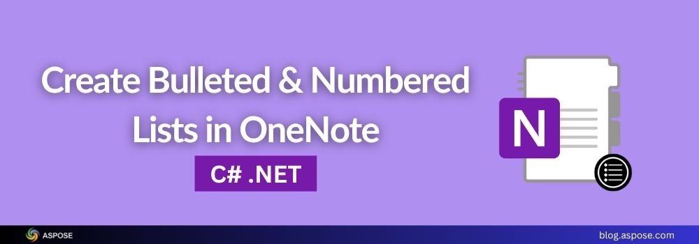 Crea un elenco puntato o numerato in OneNote usando Java