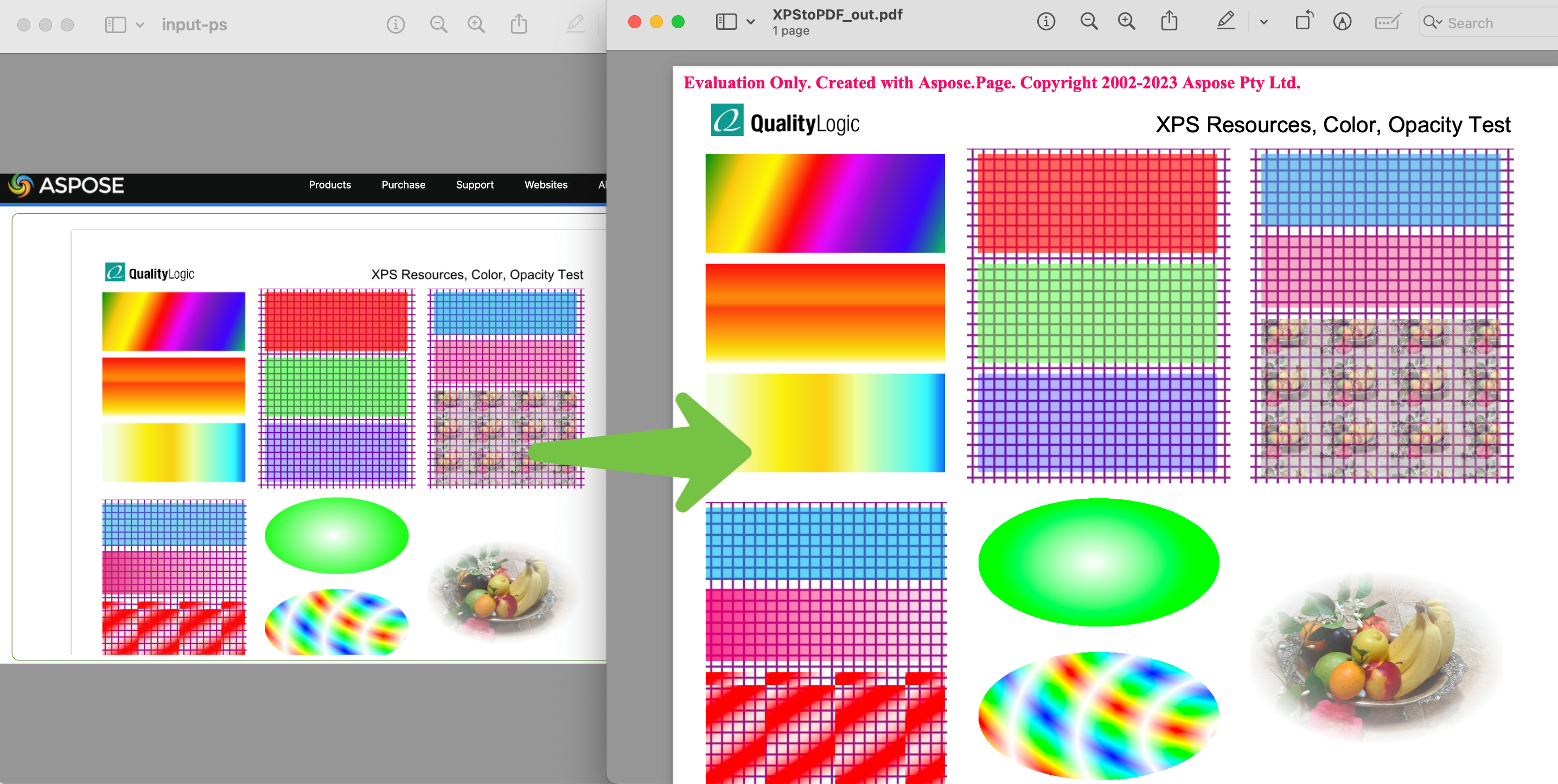Converti XPS in PDF