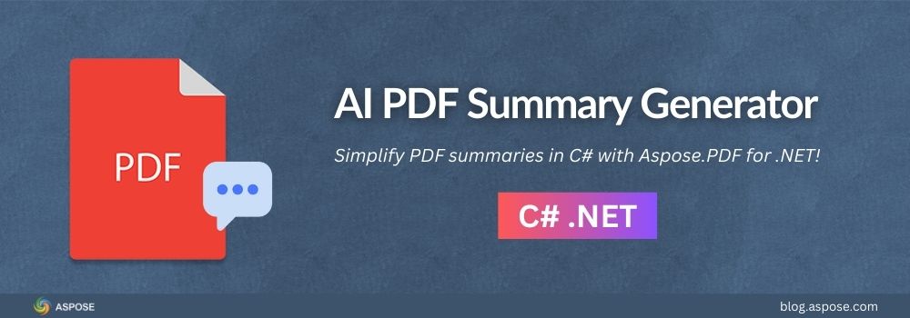 Generatore di Sommario PDF AI in C#