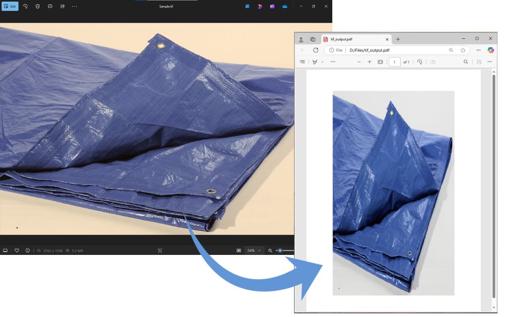 Come convertire un file TIFF in PDF in C#