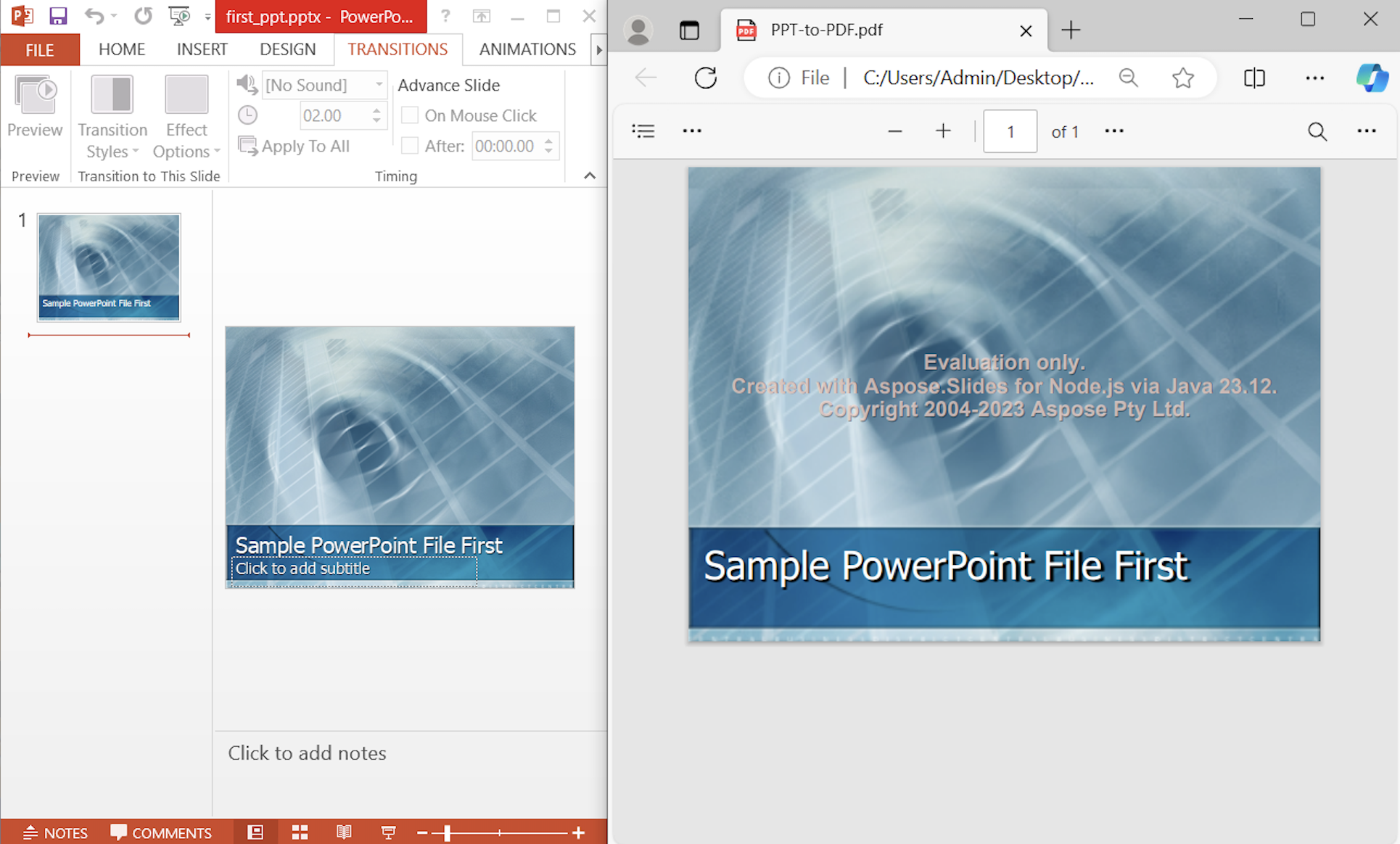 convertitore da powerpoint a pdf