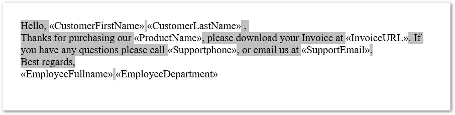 creazione di un modello di stampa unione in python