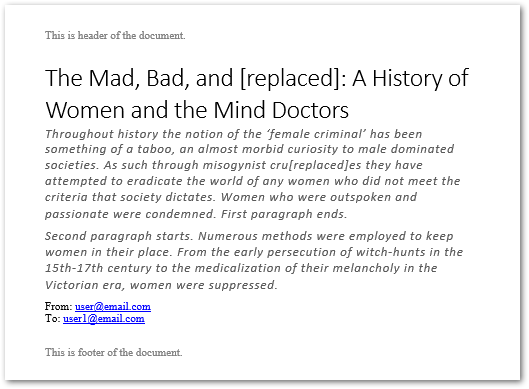 trova il testo nel documento di Word usando c#