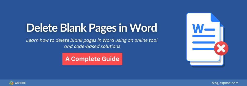 Come eliminare le pagine vuote in Word Online e con codice.