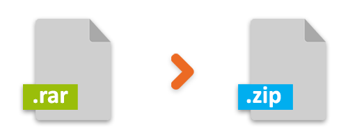 Converti file RAR in archivio ZIP in C#