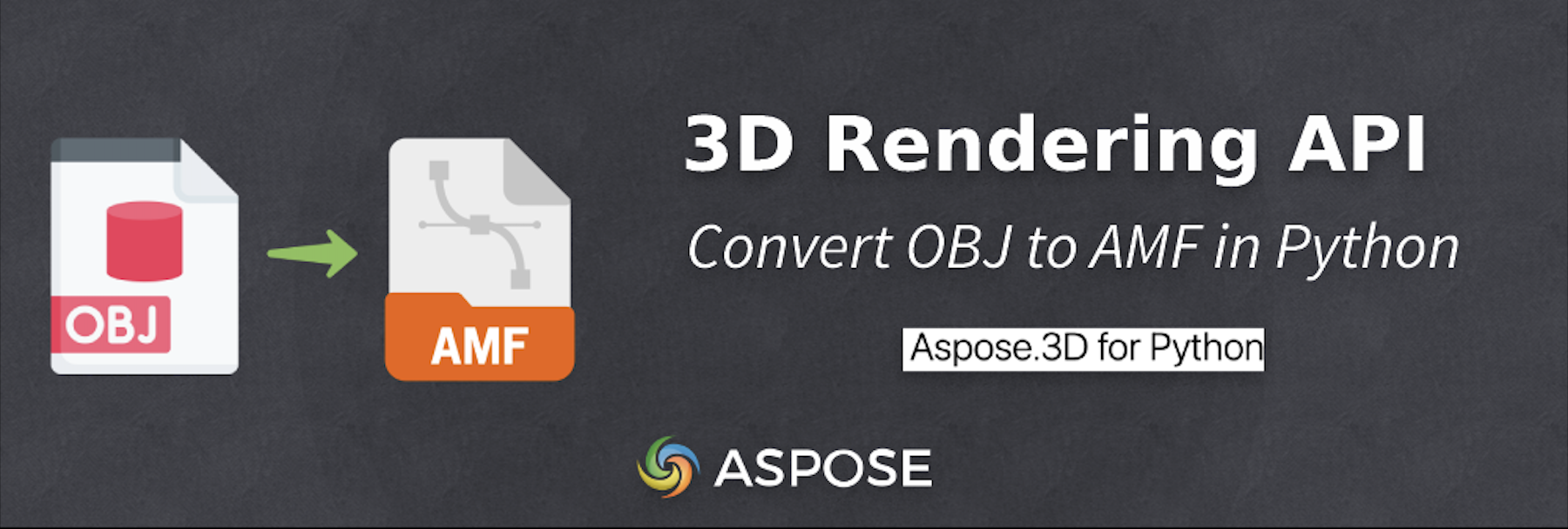Pythonを使用してOBJをAMFに変換する3DレンダリングAPI