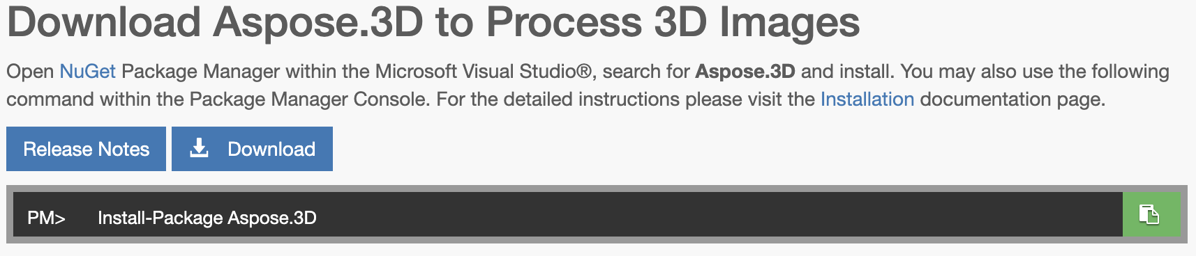 C# 3Dレンダリングライブラリのインストール