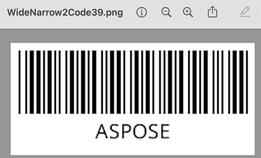 バーコード39を定義する