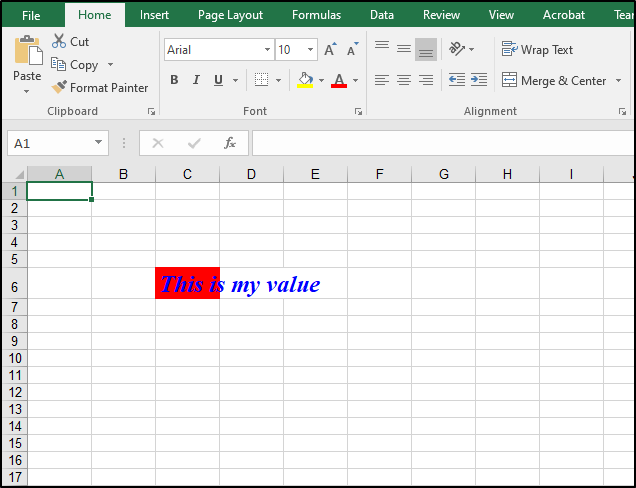 セルのマージを解除する