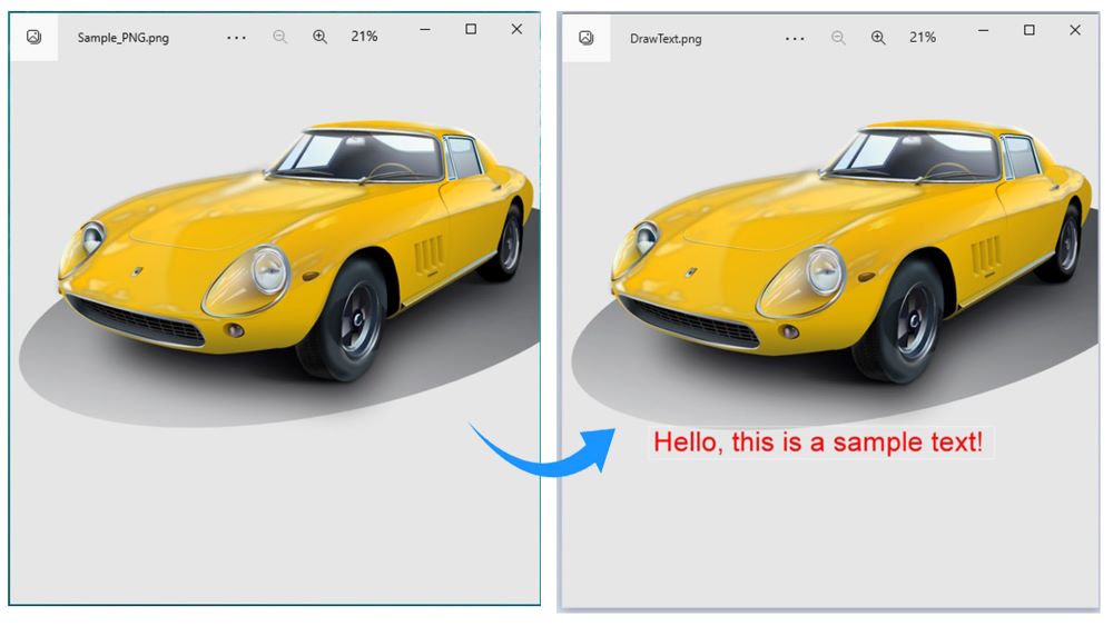 C# で PNG 画像にテキストを追加する