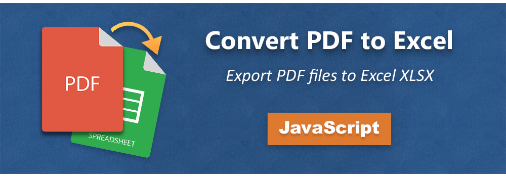 JavaScript で PDF を Excel に変換